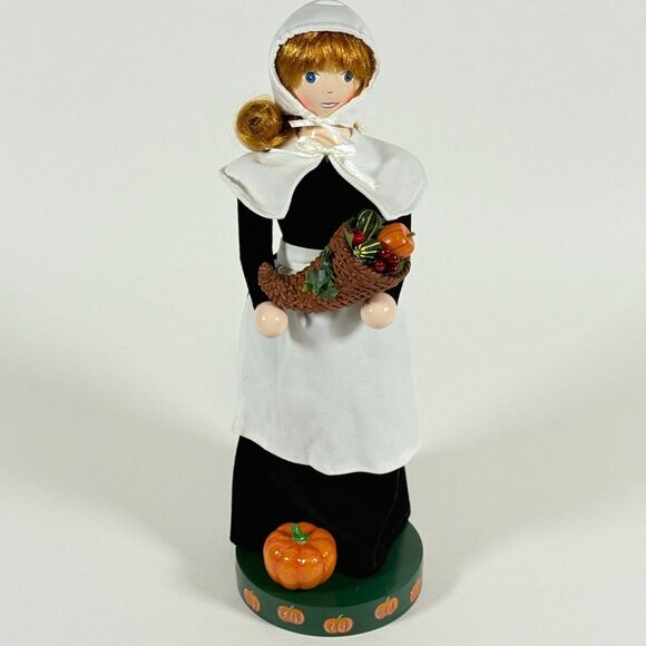 Nutcracker Village Pilgrim Girl 2004 Figurine 13" Thanksgiving Woman Decor - Picture 6 of 12